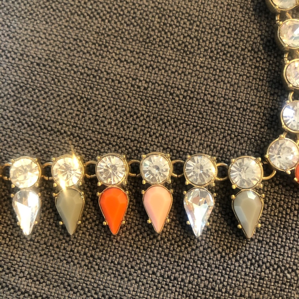 J Crew Rhinestone Statement Necklace - Picture 2 of 2